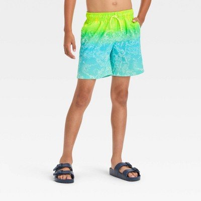 Boys' Wave Ombre Swim Shorts - Cat & Jack™ M
