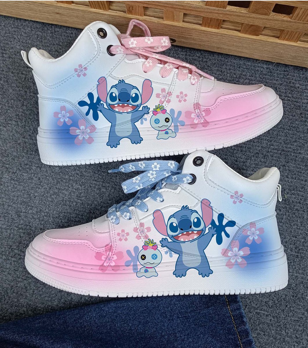 Stitch Shoes Cartoon Sneakers Unisex Kids and Adult Running Sports Shoes Stitch Gifts