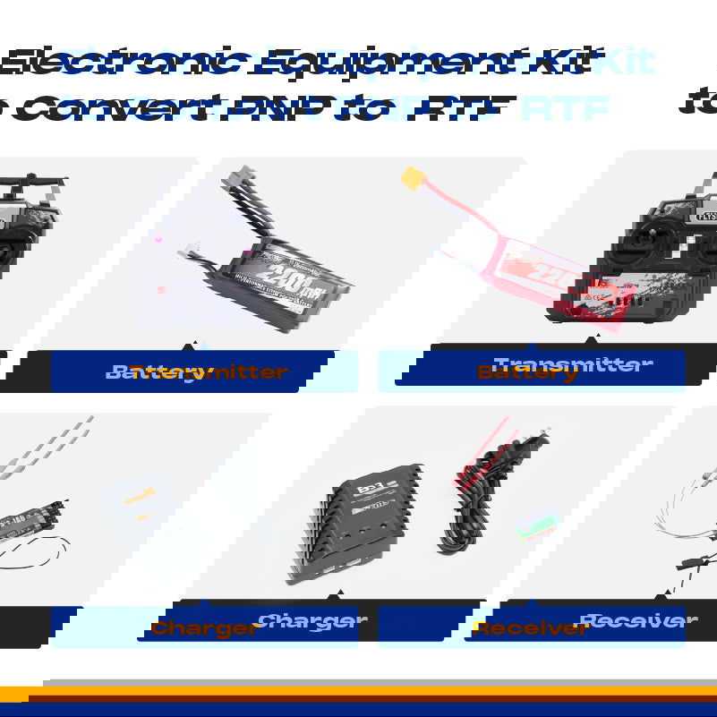 Electronic Equipment Kit to Convert PNP to RTF (2200mAh Battery with X