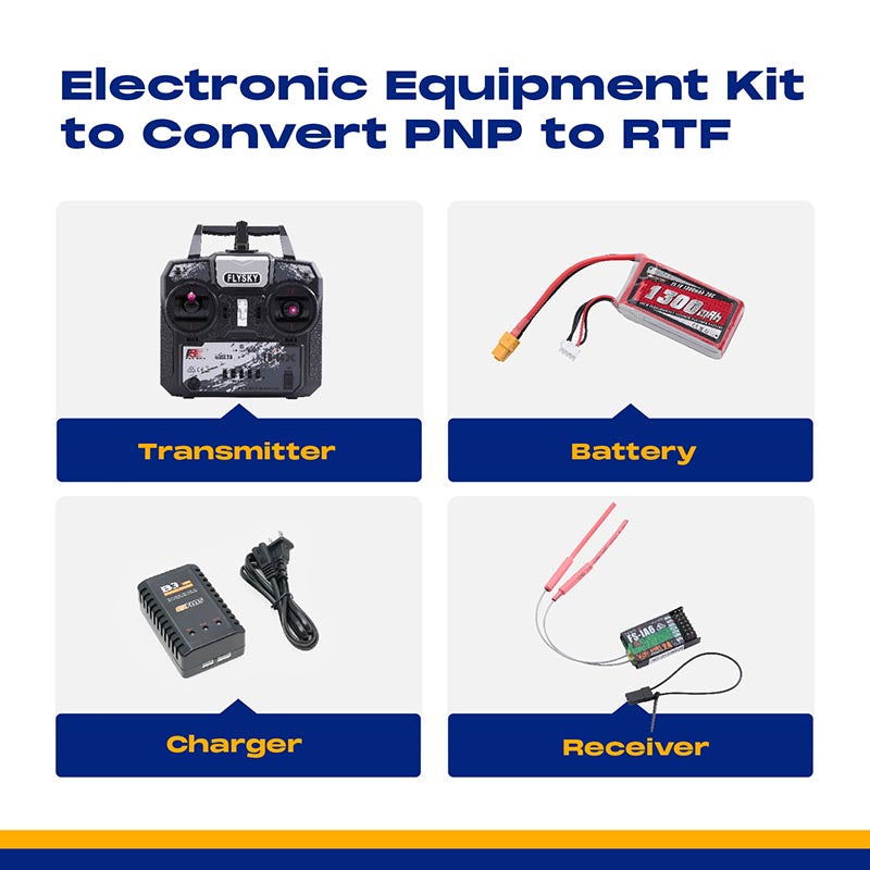Electronic Equipment Kit to Convert PNP to RTF (1300mAh Battery with X