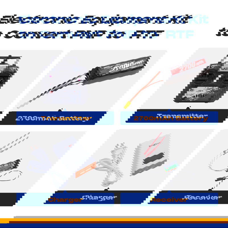 Electronic Equipment Kit to Convert PNP to RTF (2700mAh Battery with X
