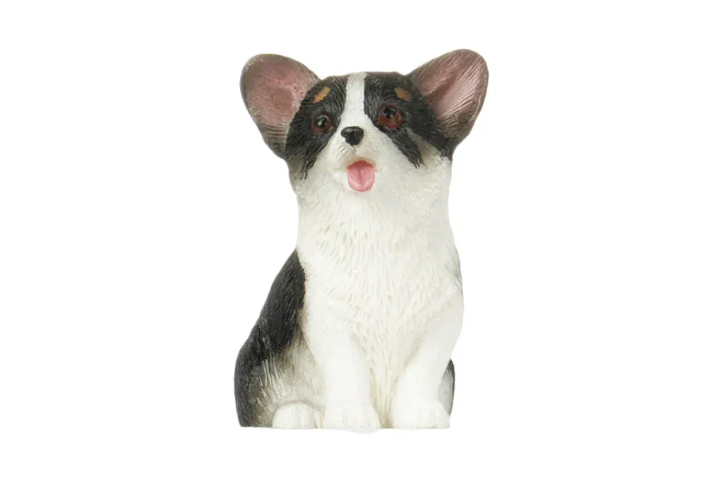 Mini Simulation Corgi Decoration for 1/18 & 1/24 RC Cars (Black)