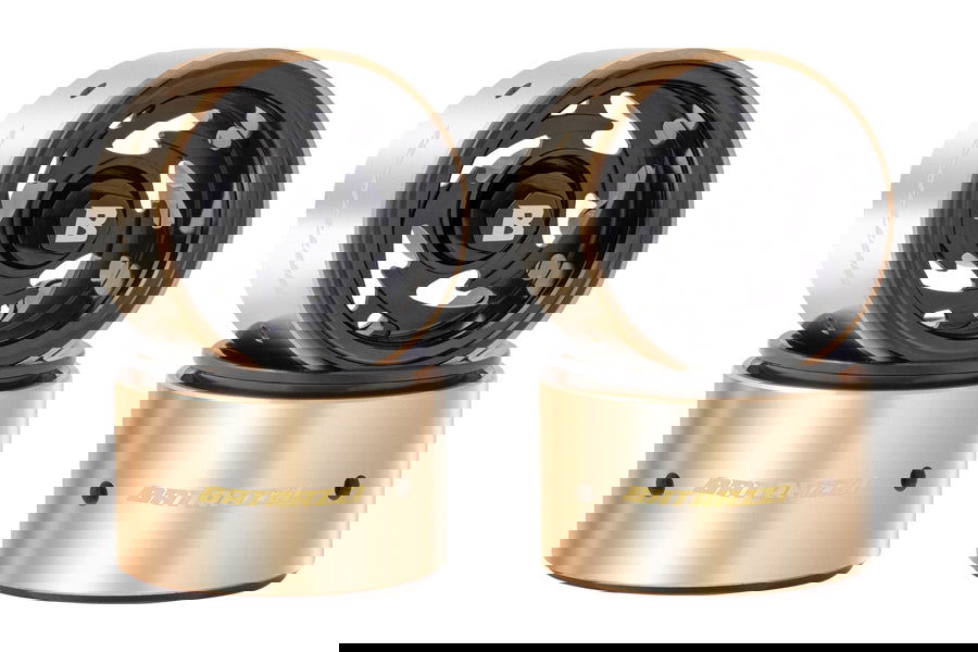 BATRAZZI Aluminum 1.0” Stellar Racing Beadlock Wheels Black (4 pcs)