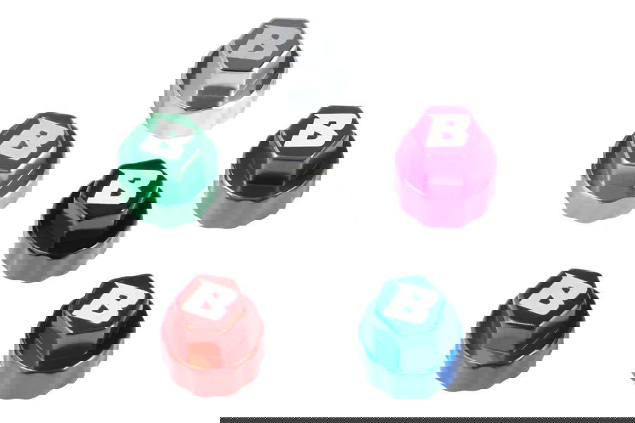 BATRAZZI 2.5mm Aluminum Wheel Hub Covers for TRX4M/CR18P (4pcs)