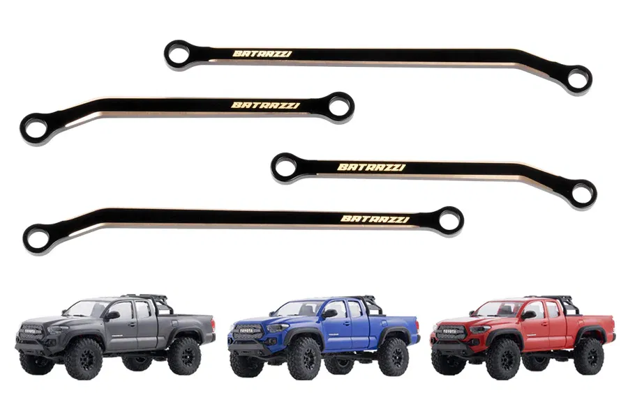 BATRAZZI Brass Lower Chassis Link Set for FMS FCX24M Tacoma