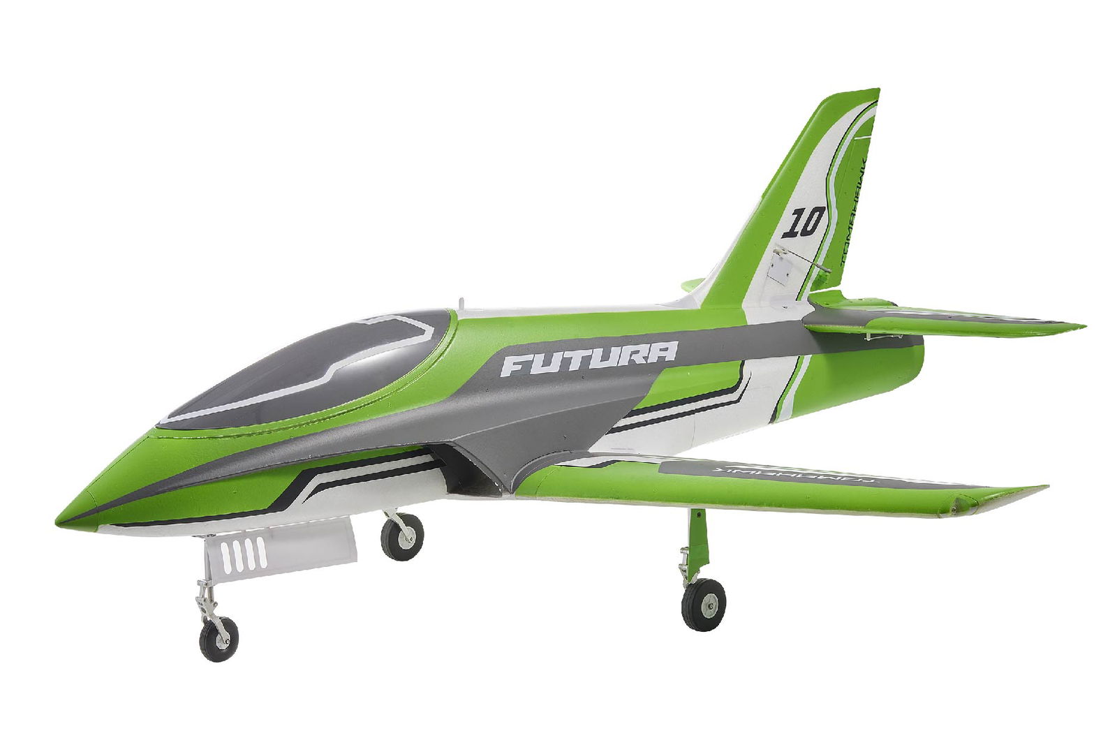 FairRC 80mm Futura V3 Sport Jet RC Airplane Green Mod PNP w/Reflex V2