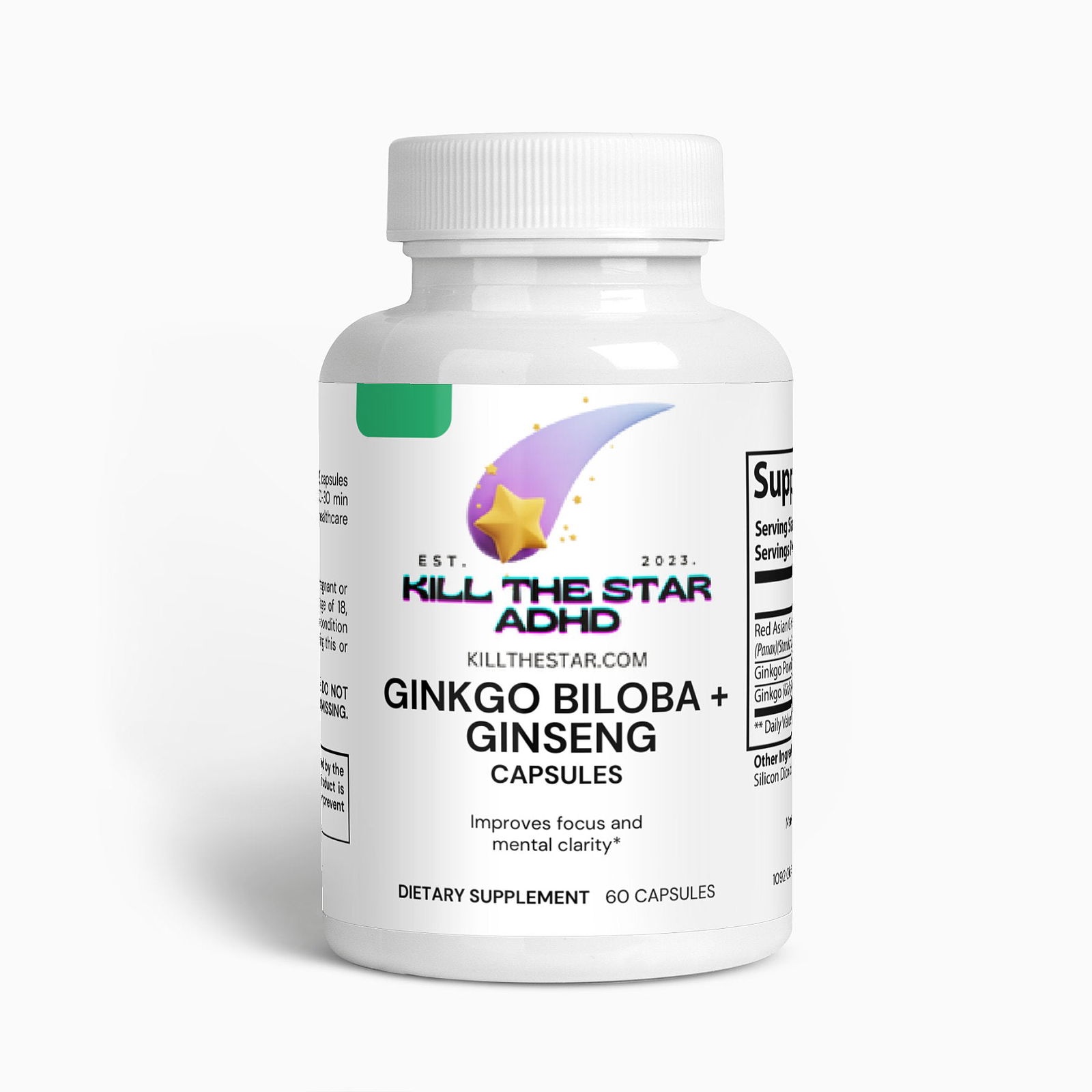Ginkgo Biloba + Ginseng - Boost Your Focus