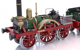 Occre 1/24 Scale Adler Steam Train Locomotive Model Kit