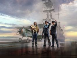 ICM 1/32 Scale Gloster Sea Gladiator Mk.II with 3 Royal Navy Pilot Figures Model Kit