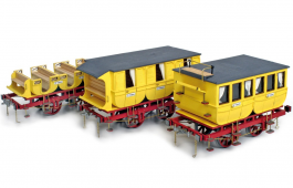 Occre 1/24 Scale Adler Coaches for Steam Train Locomotive Model Kit