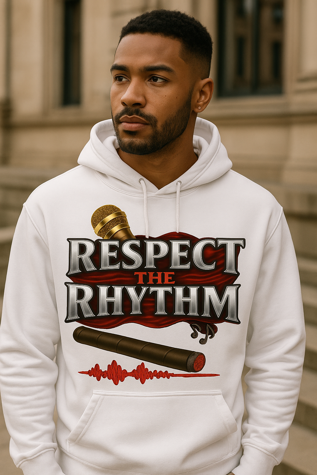 Respect The Rhythm Hoodie – Bella + Canvas Unisex Fleece