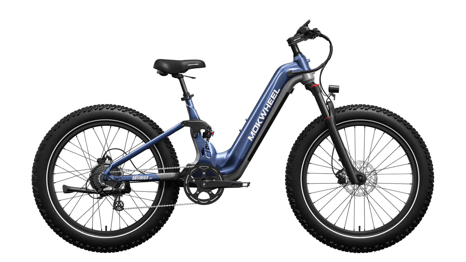 Obsidian ST | Full Suspension Step Through Ebike | Mokwheel