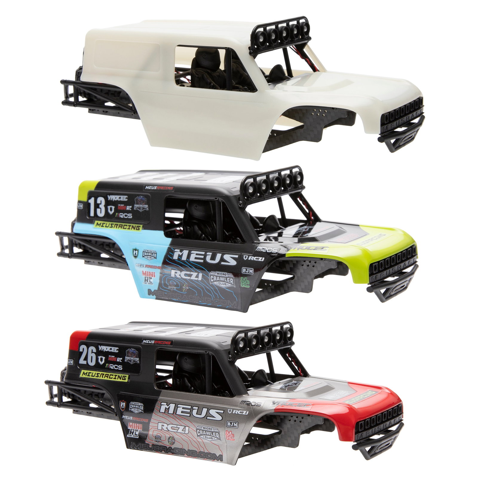 MEUS Racing MB24 Body 5.2in 132MM Axial Shell Body ABS+Nylon Carbon Fi