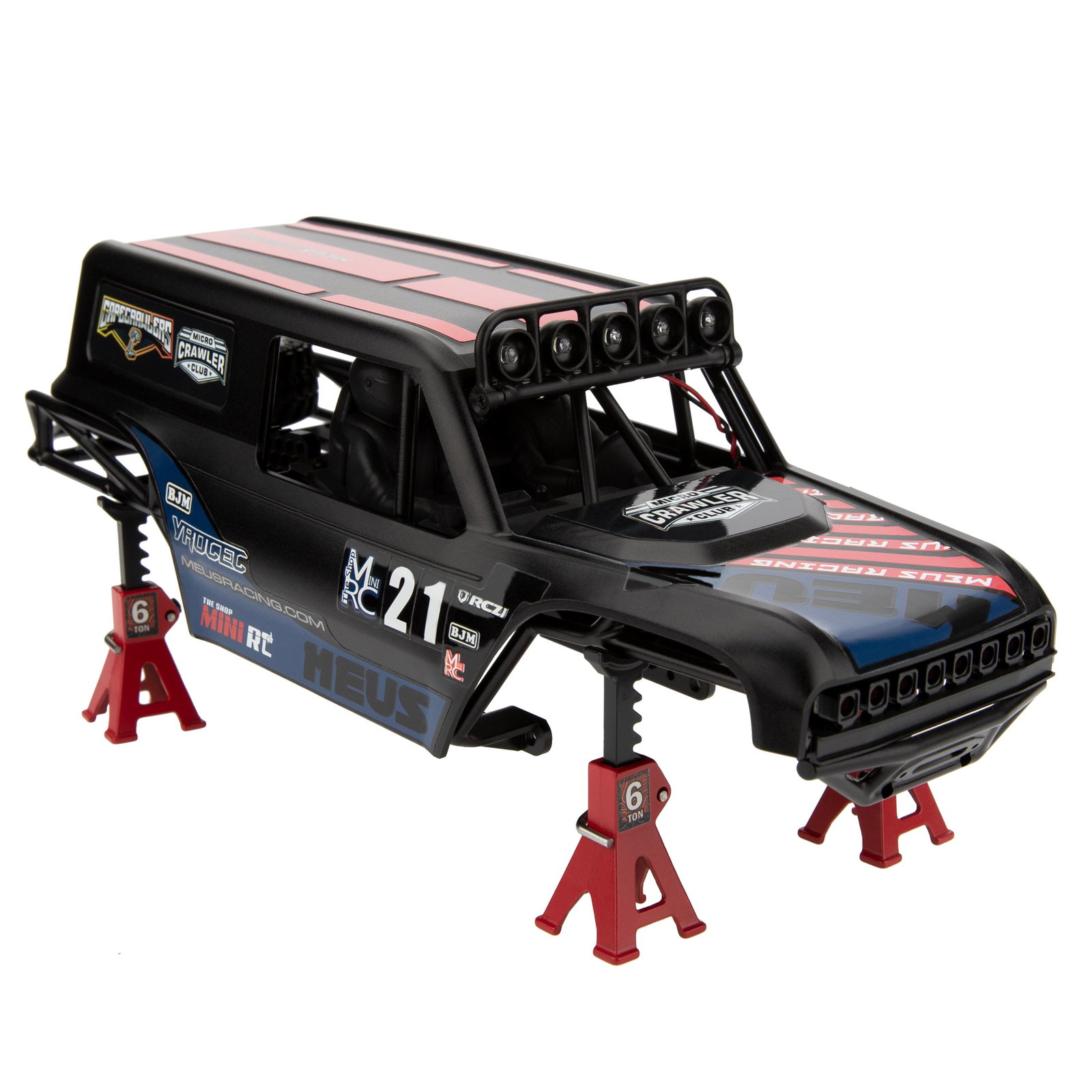 MEUS Racing MB18 Pro Aluminum Body Shell & Frame Kit for 1/18 TRX4M De