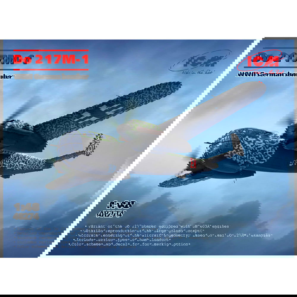 ICM Do 217M-1 WWII German Bomber | 1:48 Scale Model Kit (48274)