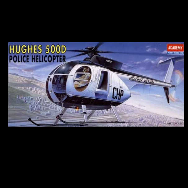 Academy Police Hughes 500D 1/48 Scale Plastic Model Kit