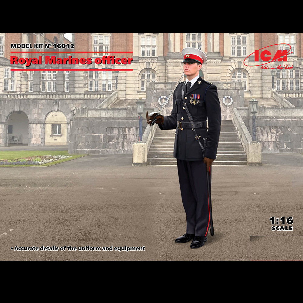 ICM Royal Marines Officer – 1:16 Scale Model Kit