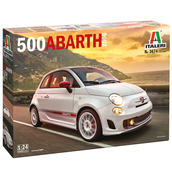 Italeri 500 Abarth 2008 1:24 Scale Model Kit – Italian Car