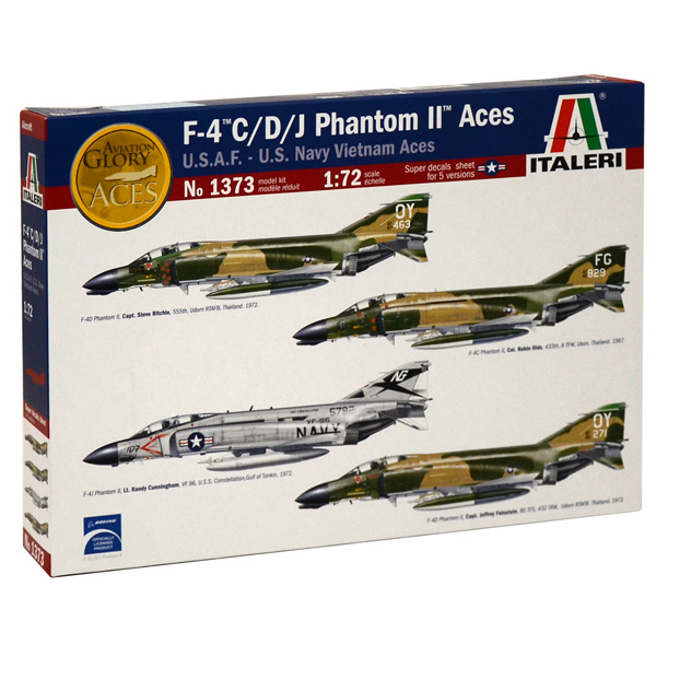 Italeri F-4C/D/J Phantom II Aces 1:72 Vietnam War Aircraft Model Kit