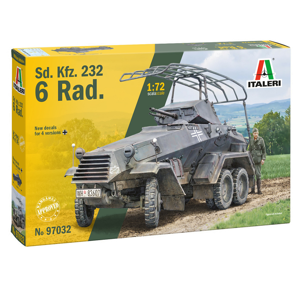 Italeri Sd.Kfz. 232 6-Rad Armoured Car | 1:72 Scale Plastic Model Kit