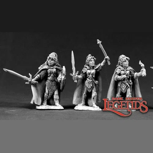 Reaper Miniatures 03367 Female Elves | TTRPG Metal Miniature