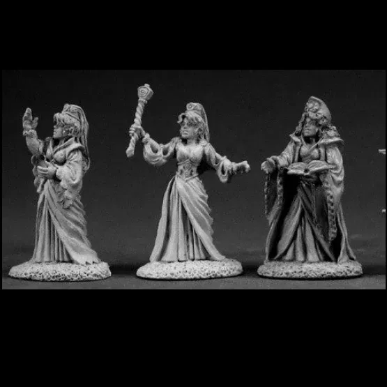 Reaper Miniatures 03343 Female Wizards| Metal TTRPG Figure