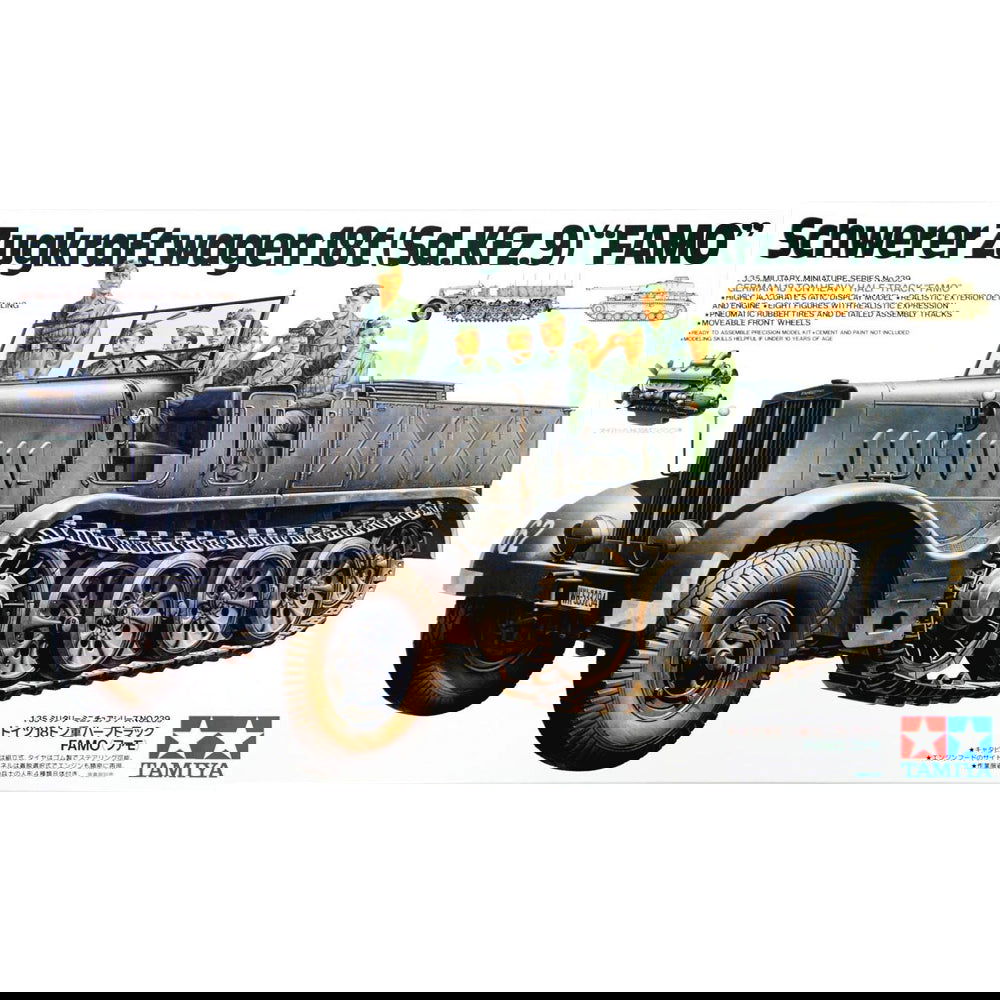 German 18 Tonne Half Track Truck "FAMO" | Tamiya (1/35) Scale Models