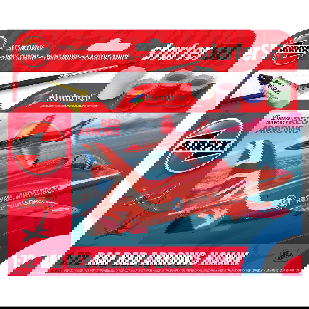 RAF Red Arrows Hawk (Airfix Starter Set 1:72)
