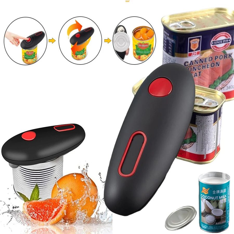 Electric Can Opener Automatic Jar Bottle Can Machine One Touch Portabl