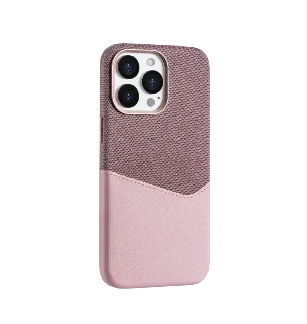 Velvet Canvas - Card Holder MagSafe Leather iPhone Case
