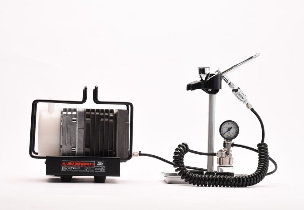 Mr.LINEAR COMPRESSOR L10, PS289 AIRBRUSH & REGULATOR SET(4973028506242)