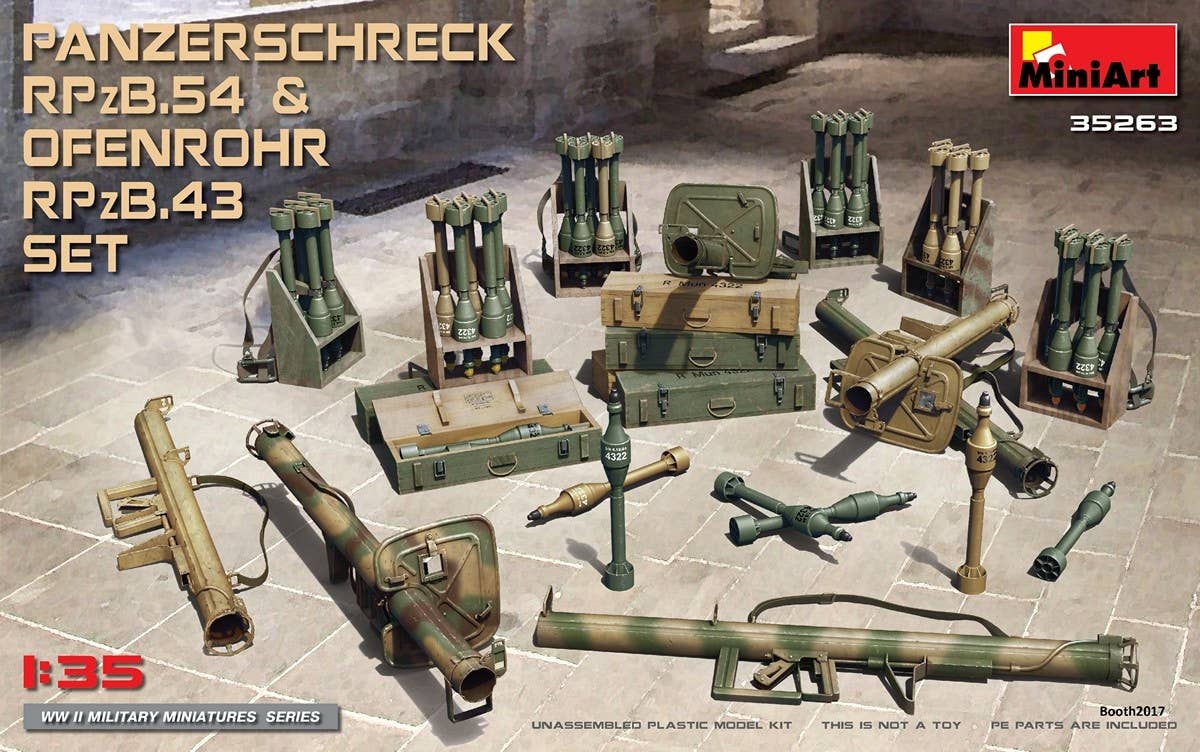 [35263] 1/35 Panzerschreck RPzB.54 & Ofenrohr RPzB.43 Set Model Kit(4820183311399)