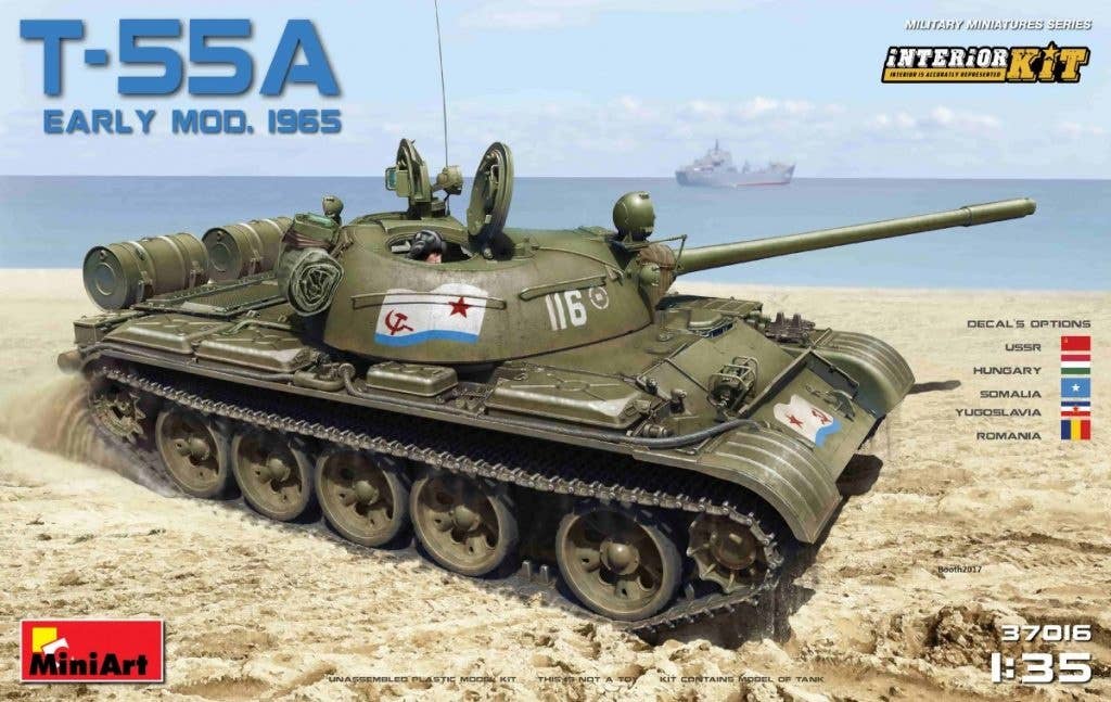 [37016] 1/35 T-55A Early Mod.1965 Interior Kit Model Kit(4820183311283)