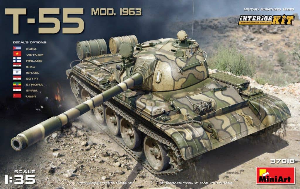 [37018] 1/35 T-55 Mod. 1963 Interior Kit Model Kit(4820183311290)