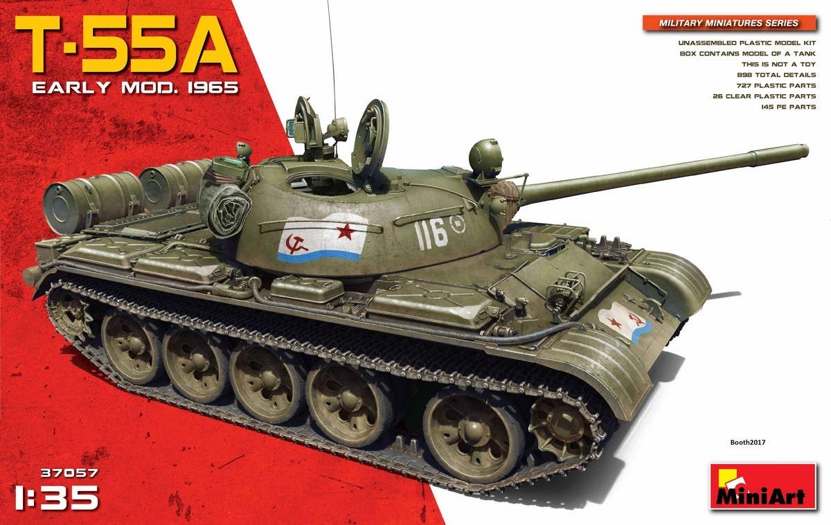 [37057] T-55A Early Mod. 1965 Model Kit(4820183311320)