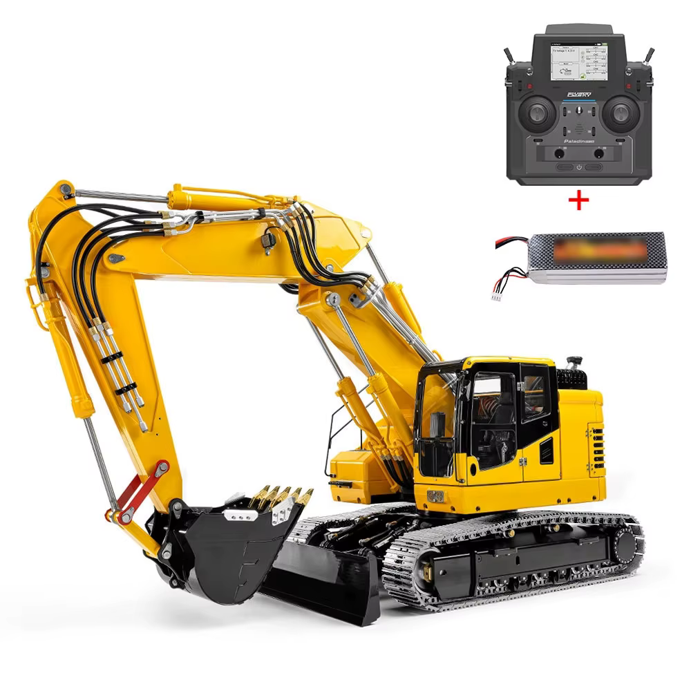 3-arm Metal 1/14 LESU Aoue ET26L RC Hydraulic Excavator RTR/ KIT Remote Control Digger Machines Truck Model Light System TH23516
