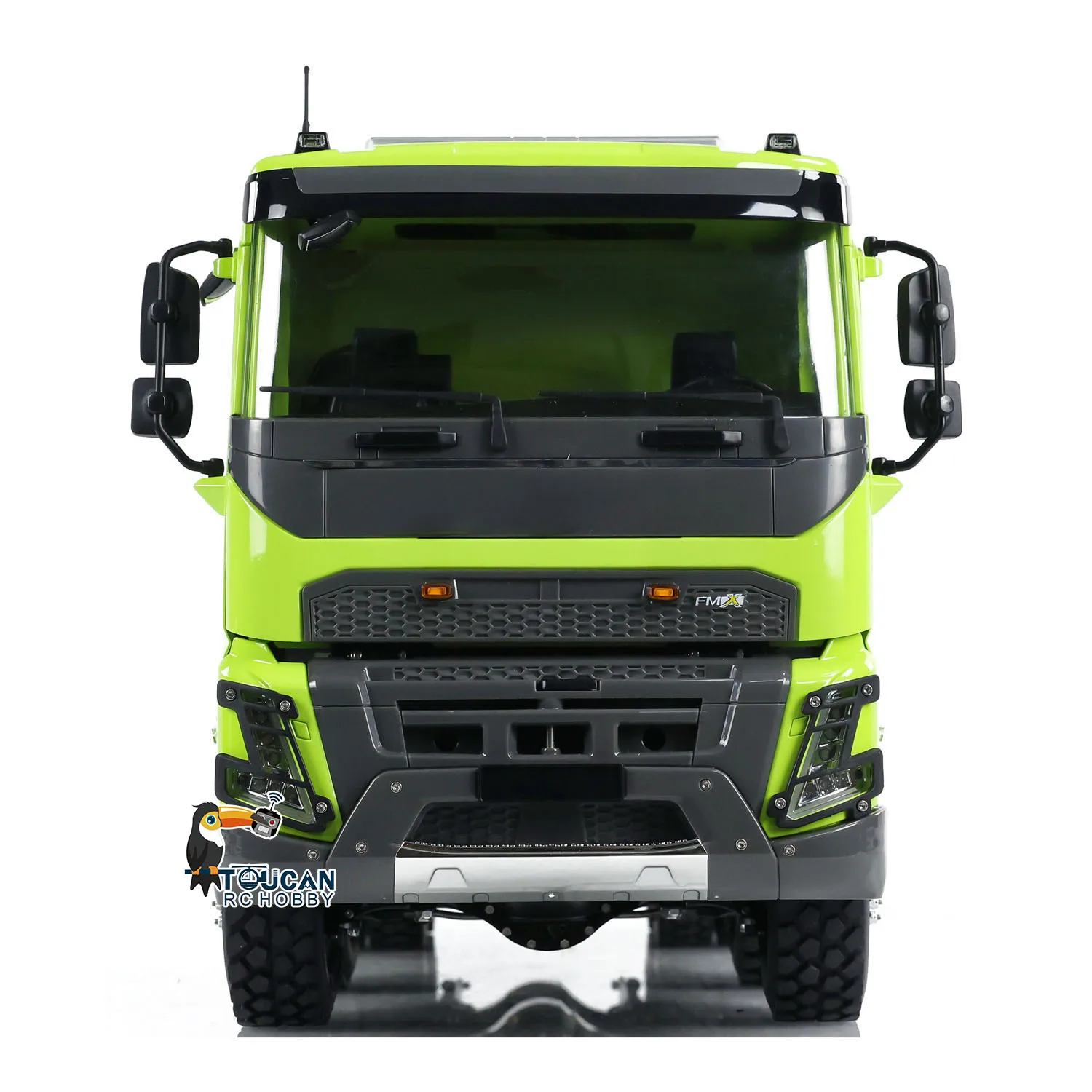 8X8 Toucan DIY LESU 1/14 Metal Chassis RTR RC Hydraulic Dump Truck FMX Cabin Dumper with Lights and Sound Finished Dumper THZH1960