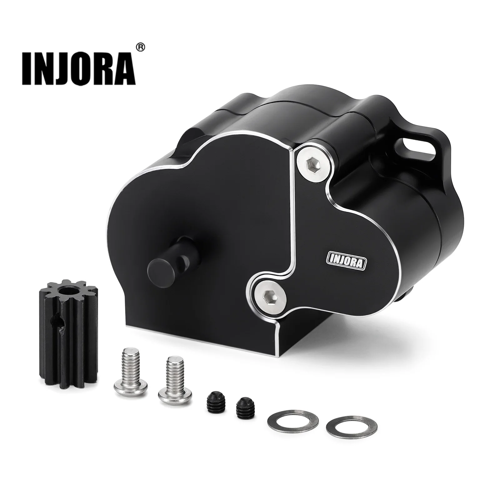 INJORA LCG transmission, complete gearbox with aluminum cover for 1/10 RC Crawler SCX10 SCX10 II upgrade - AliExpress 26