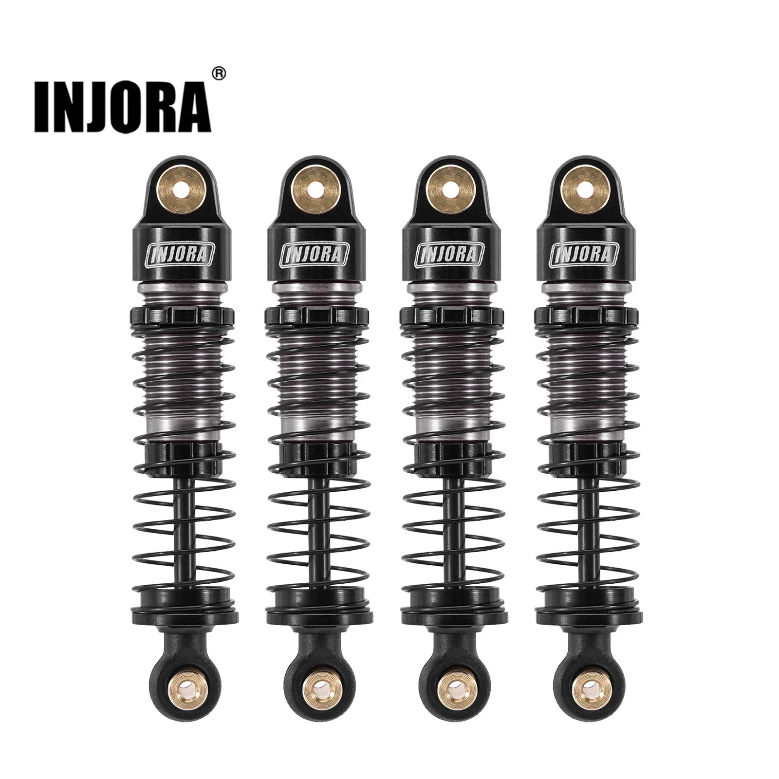 INJORA 36mm 40mm Large Bore Oil Shock Absorbers for 1/24 RC Crawler SCX24 FCX24M - AliExpress 26