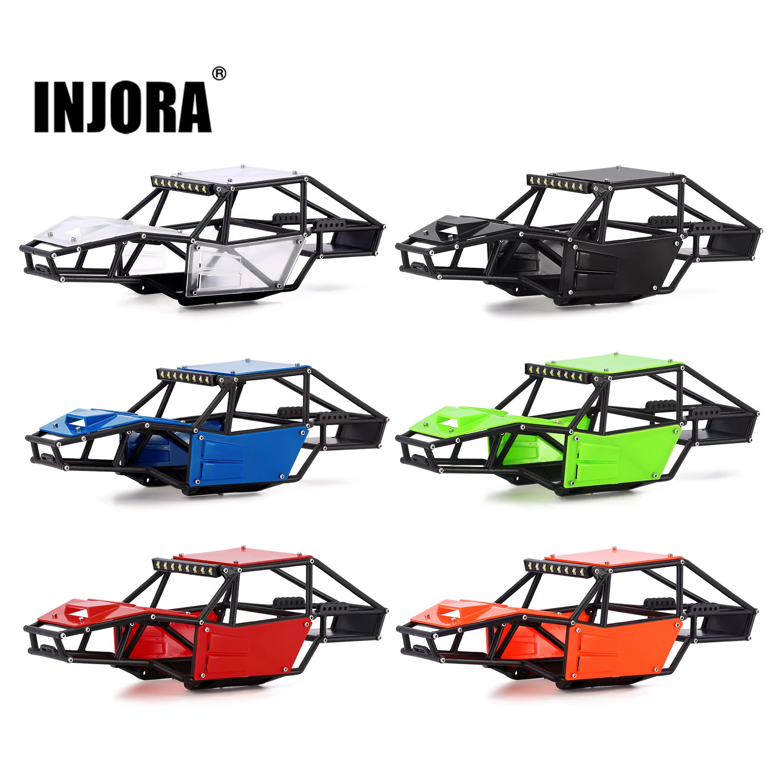 INJORA Rock Tarantula Nylon Buggy Karosserie-Chassis-Kit für 1/18 RC Crawler TRX4M Upgrade - AliExpress 26