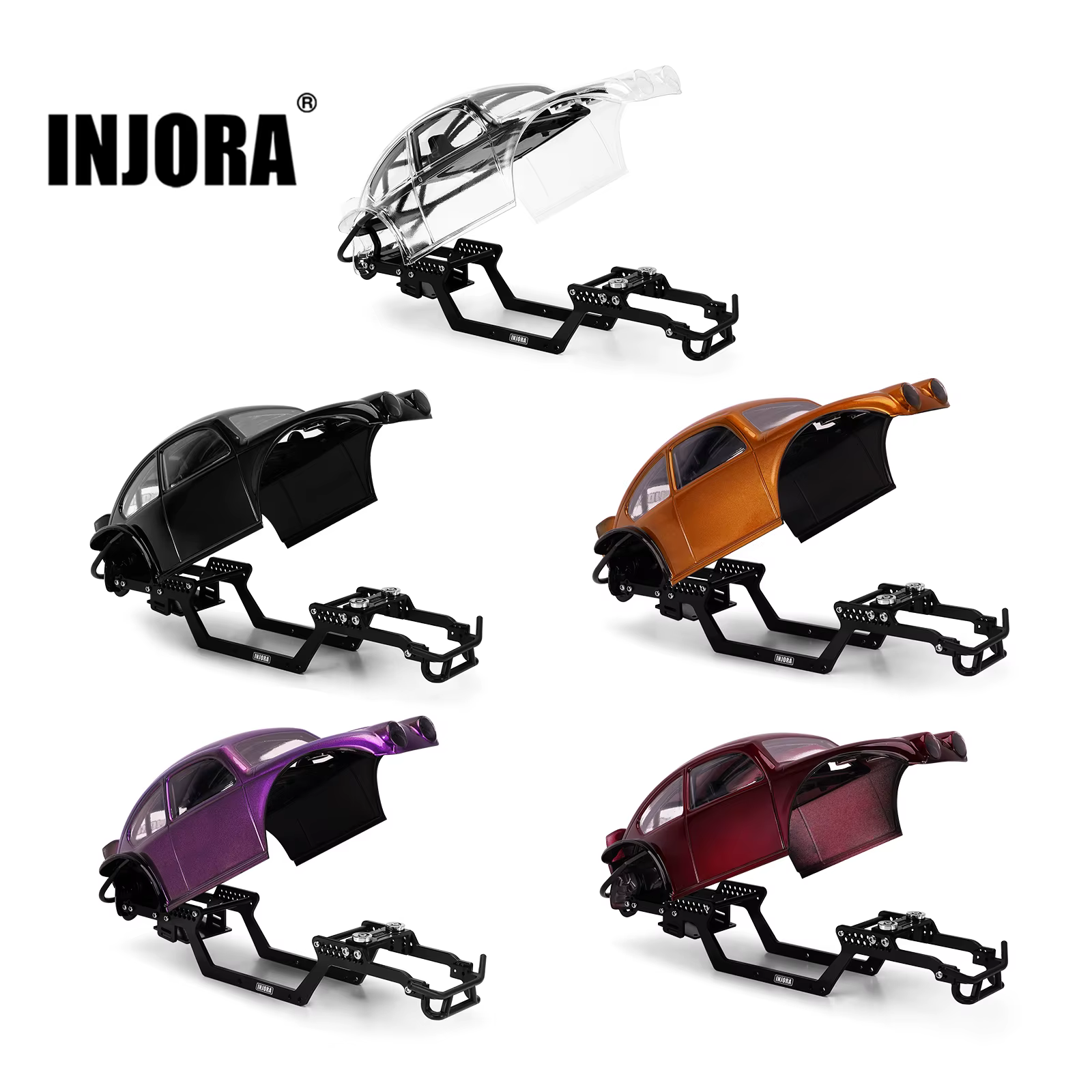 INJORA BUG18 body shell with interior for 1/18 INJORA TRX4M universal LCG chassis - AliExpress 26