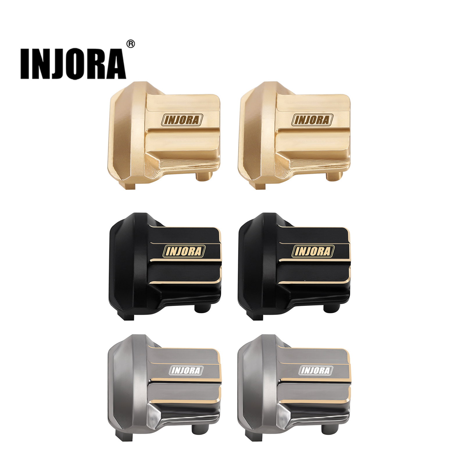 INJORA 11g brass front and rear axle differential cover for 1/18 RC crawler car TRX4M upgrade parts (4M-01) - AliExpress 26