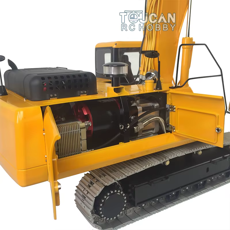 Toys 1/14 Lesu Ac360 RC Hydraulic Excavator Metal Painted Yellow Body Sprocket Pump KIT Earth Digger Thzh0900-Smt2