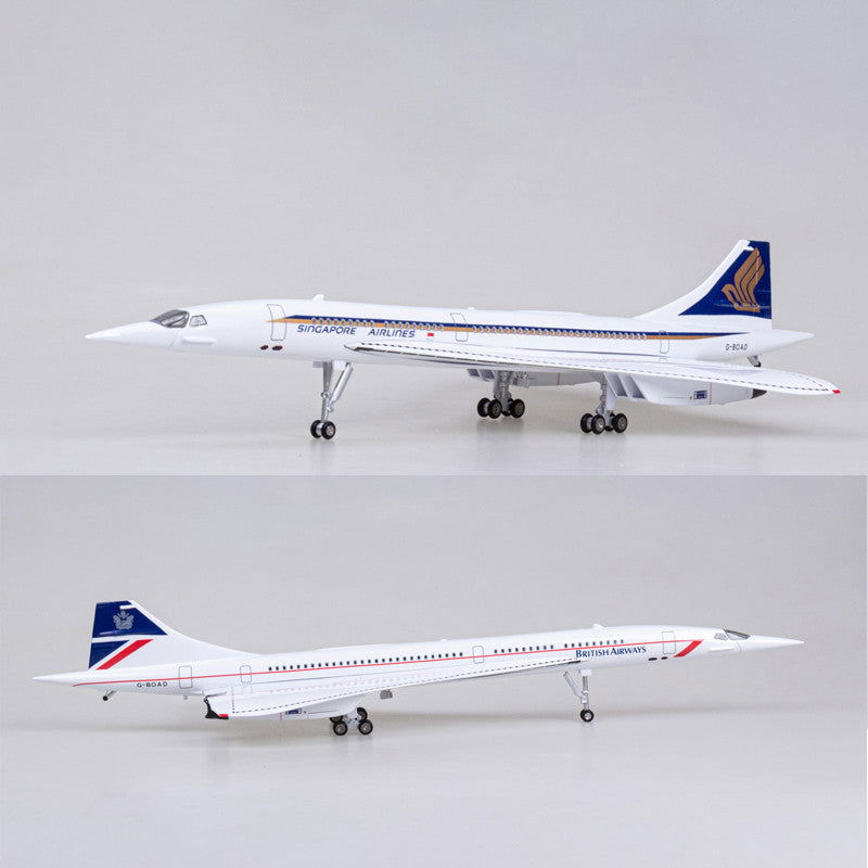 XL Singapore Airlines & British Airways Landor Concorde Resin Model