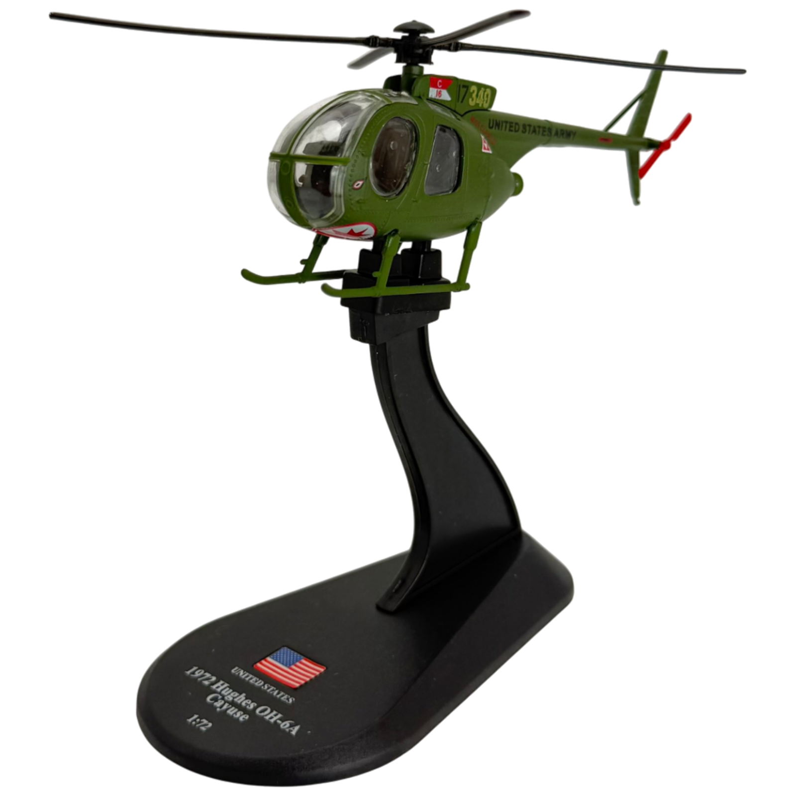US Army Hughes OH-6A Cayuse Diecast Model Helicopter