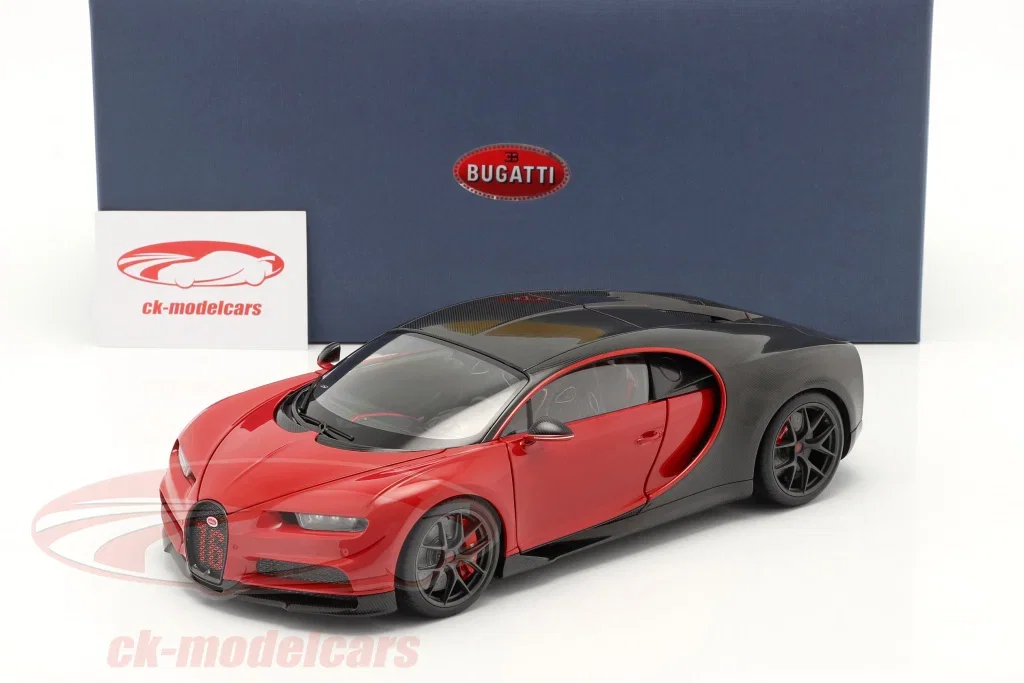 Bugatti Chiron Sport year 2019 italian red / carbon 1:18 AUTOart