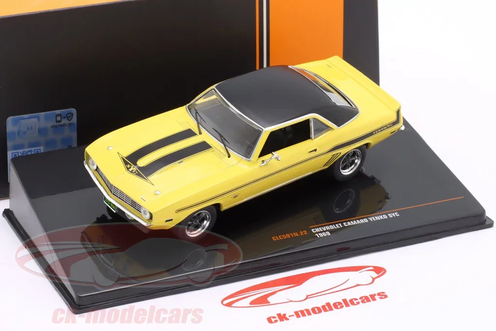 Chevrolet Camaro Yenko SYC year 1969 yellow / black 1:43 Ixo