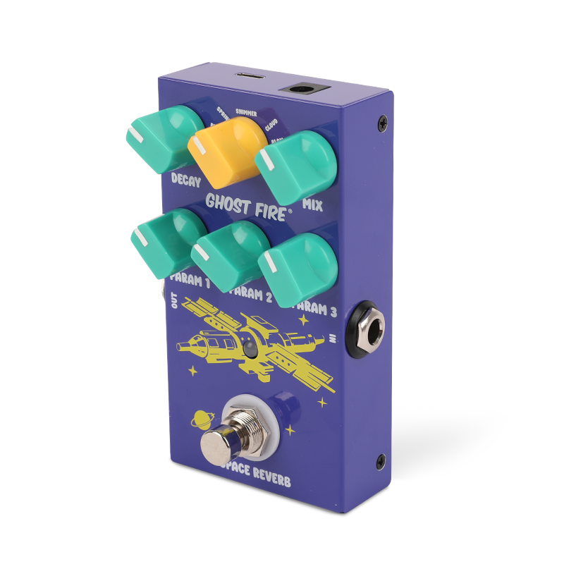 🎄Christmas Sale🎁 GHOSTFIRE Guitar Pedal - SPACE Reverb with 9 Reverb Modes, Digital Reverb Effects Pedal for Electric Guitar (Reverb)