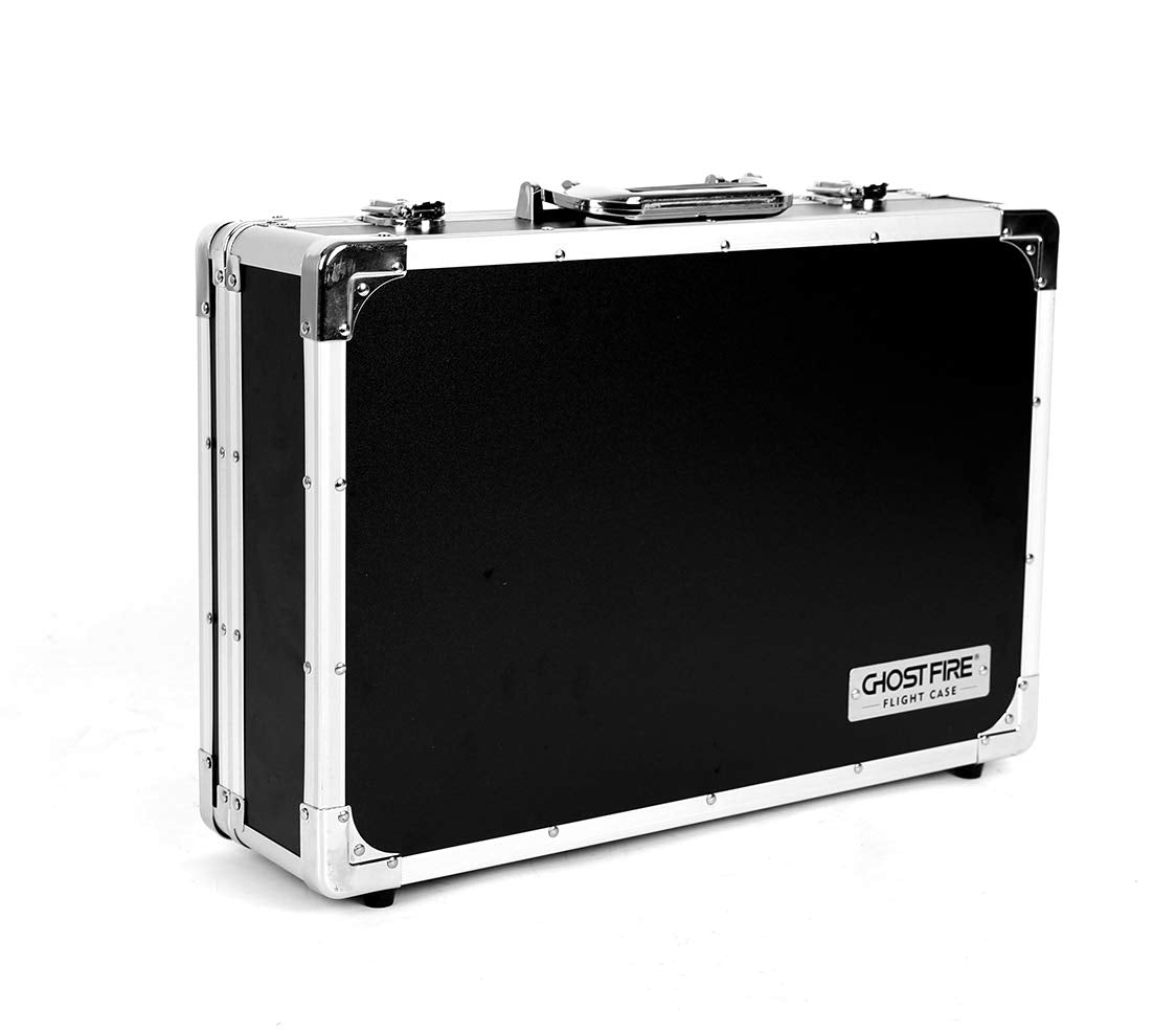 🎄Christmas Sale🎁 Ghost Fire T-Series Guitar Multi-Effect Pedal Case - 17.9x11.6x4.2in, Aluminum Construction with Mounting Tape & Secure Locking System (T-EC8)