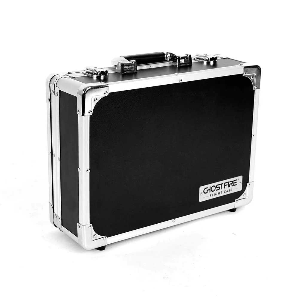 Ghost Fire Guitar Multi Effect Pedal Case14x9.8x4.2in ，with Pedal Mounting Tape Fastener，Sturdy Locking Aluminum  T series T-EC6